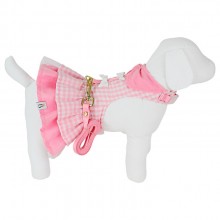 Vestido com guia para pet